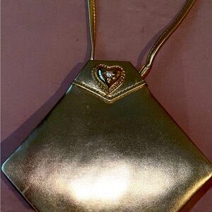 Small Metallic Gold Evening Purse